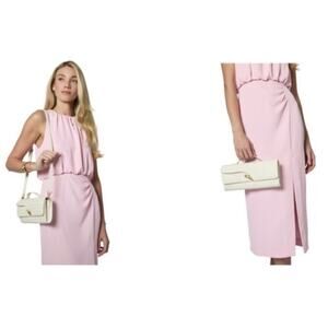 Few Moda East West Clutch With Crossbody Strap, Cream, NWT